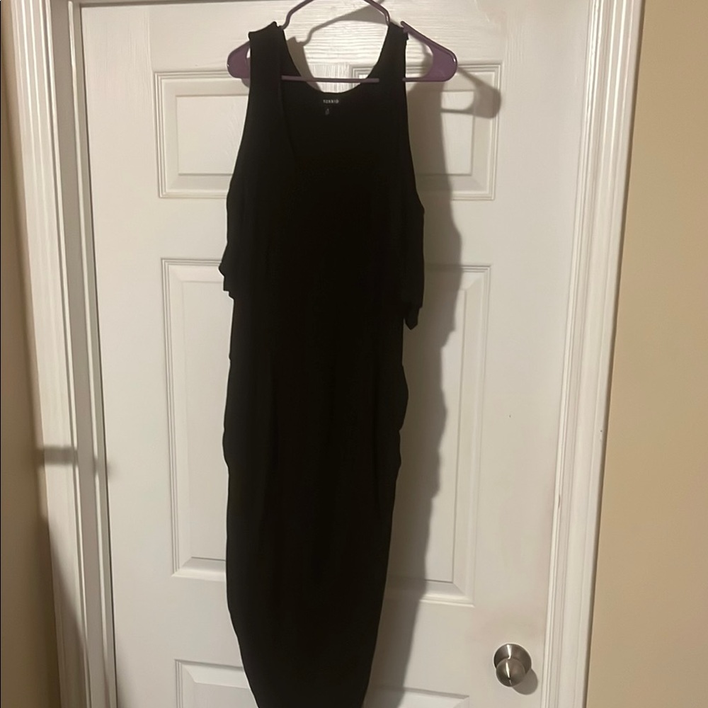 Torrid Black Sheath Halter Midi Dress